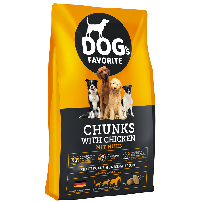Dogs Favorite Chunks Huhn
